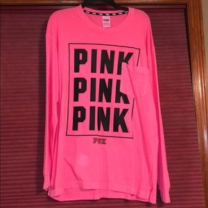 Victoria’s Secret pink long sleeve T-shirt